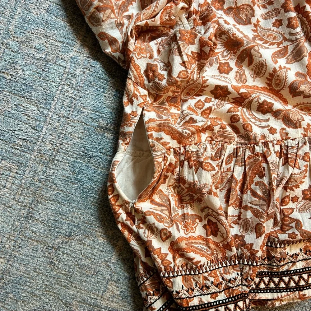 Floral Puff Sleeve Blouse NWT